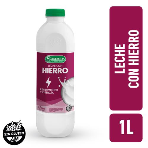 7790742335807 LECHE LA SERENISIMA 1L CON HIERRO BOTELLA