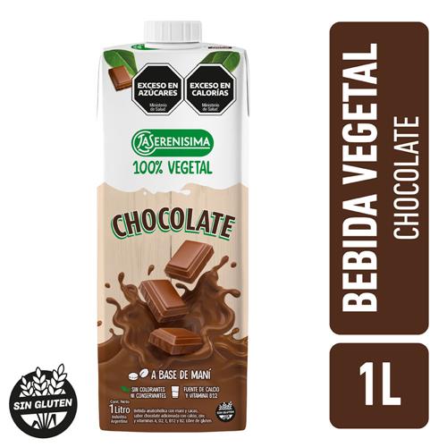7790742341501 LECHE VEGETAL LA SERENISIMA 1L CHOCOLATE