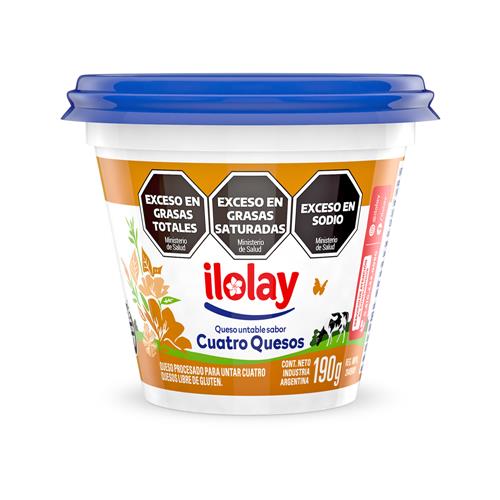 7790787016549 UNTABLE ILOLAY 190G 4 QUESOS