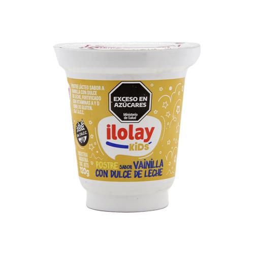 POSTRE ILOLAY 120G KIDS VAINILLA CON DULCE