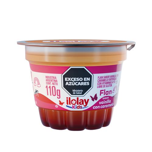 FLAN ILOLAY 110G KIDS VAINILLA DULCE DE LECHE