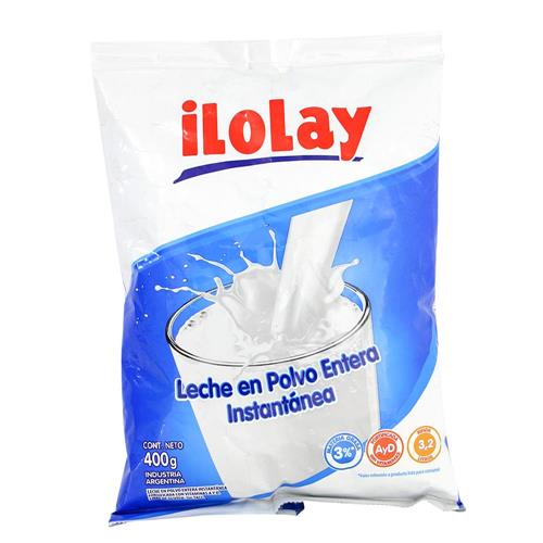 7790787206155 LECHE EN POLVO ILOLAY 400G ENTERA BOLSA