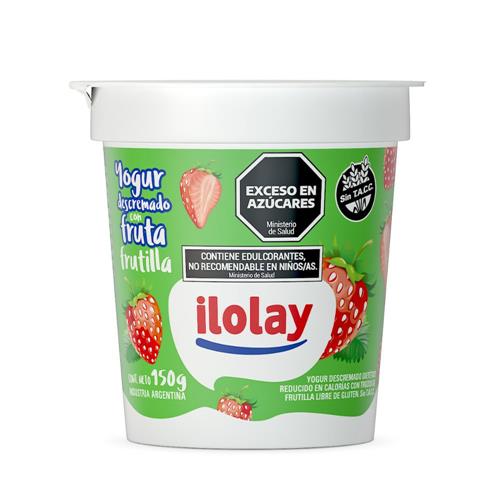 7790787960347 YOGUR ILOLAY 150G DESCREMADO CON FRUTILLA