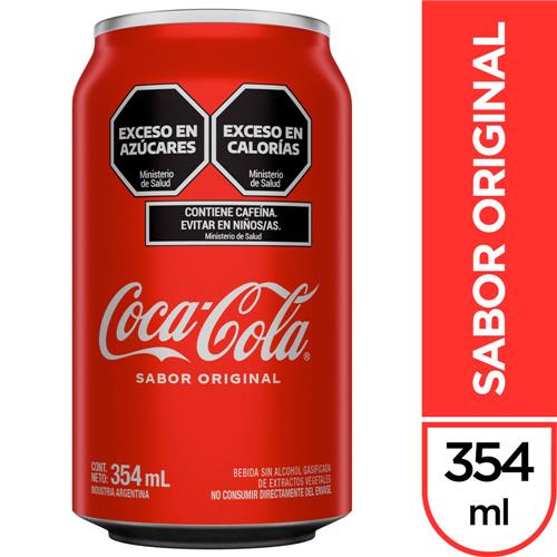 7790895000232 GASEOSA COCA COLA 354 LATA