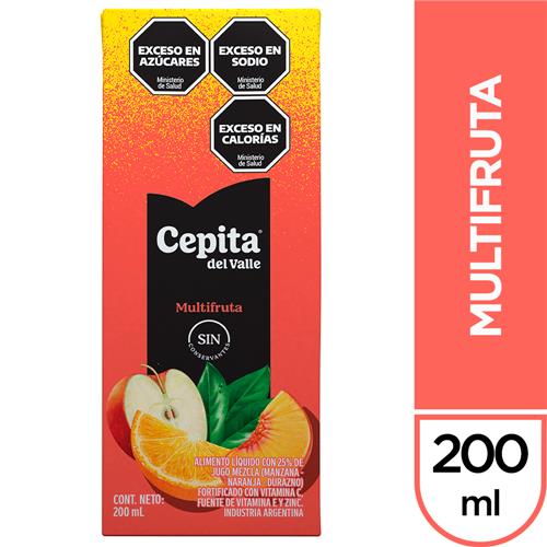 7790895000737 JUGO CEPITA 200 MULTIFRUTA .