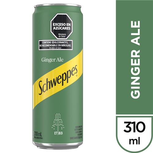 7790895002809 GASEOSA SCHWEPPES LATA 310 GINGER ALE