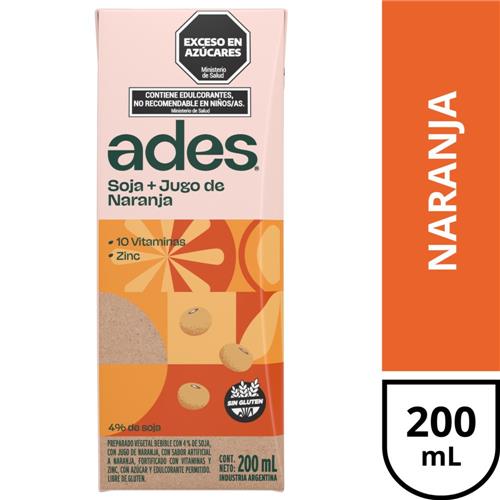 JUGO ADES 200 NARANJA