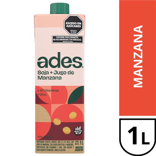 JUGO ADES 1L MANZANA