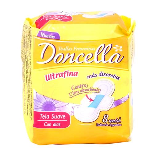 TOALLA DONCELLA 8U ULTRAFINA CON ALAS