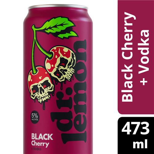 7790950144550 DR LEMON LATA 473 BLACK CHERRY