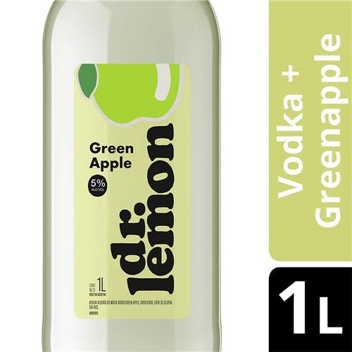 DR LEMON 1L GREEN APPLE