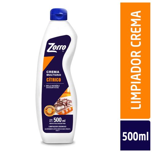 7790990000649 LIMPIADOR CREMOSO ZORRO 500ML CITRICO