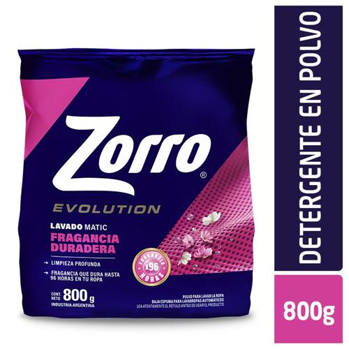 JABON POLVO ZORRO 800G MATIC EVOLUTION