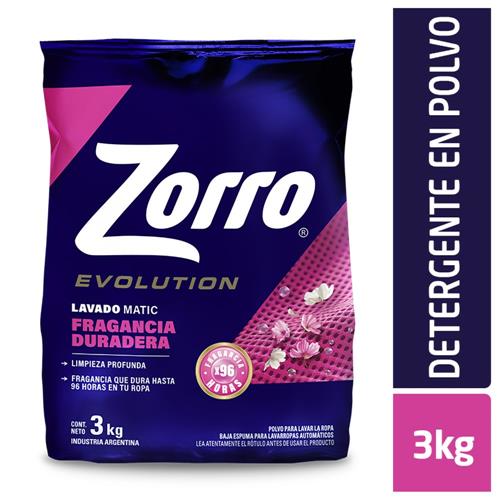 JABON POLVO ZORRO 3K MATIC EVOLUTION