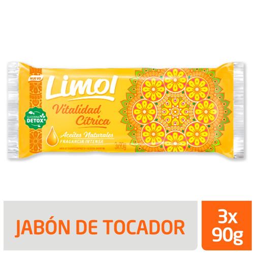 7790990001950 JABON TOCADOR LIMOL 3X90G CITRICA