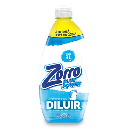 JABON LIQUIDO ZORRO 500 ML BLUE POWER