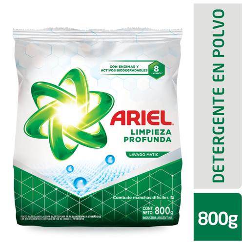 7790990002889 JABON POLVO ARIEL 800G MATIC