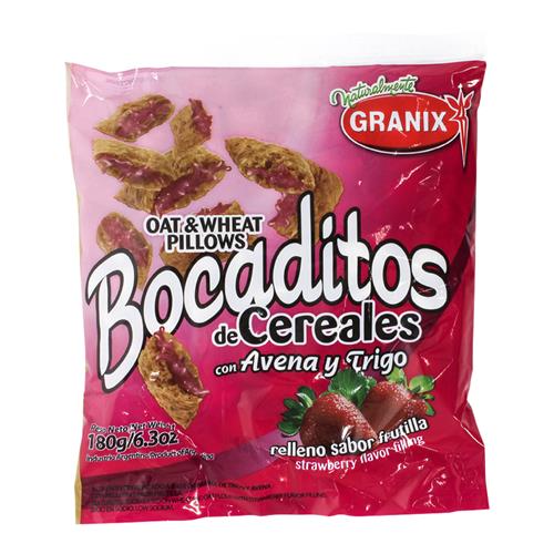 CEREAL GRANIX 180G RELLENO FRUTILLA