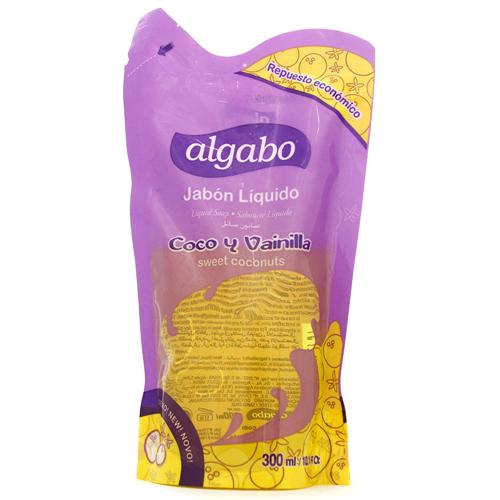 7791274000737 JABON LIQUIDO ALGABO DP 300 COCO Y VAINILLA