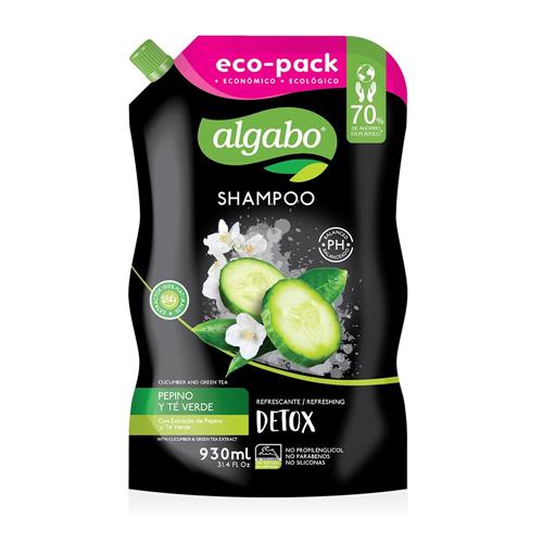 7791274199462 SHAMPOO ALGABO 930 ML ECO PACK DETOX