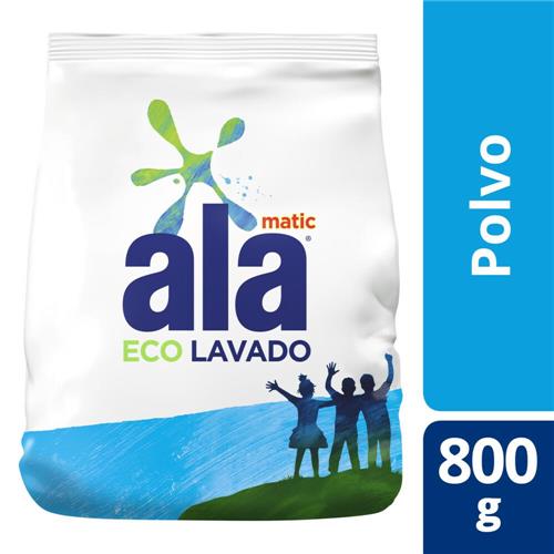 7791290792081 JABON POLVO ALA 800G MATIC ECO LAVADO