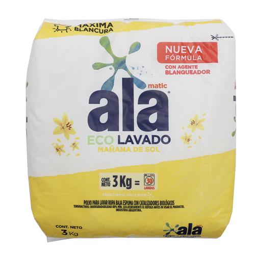 7791290792159 JABON POLVO ALA 3K ECO LAVADO MATIC SOL