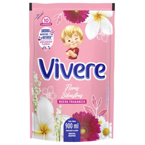 7791290793736 SUAVIZANTE VIVERE DP 900 FLORES SILVESTRES