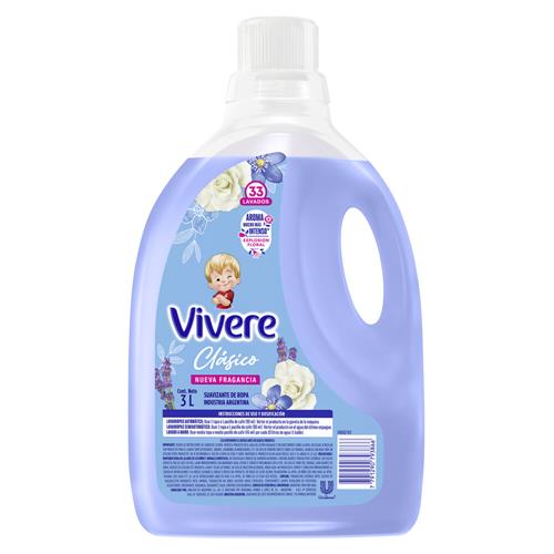 SUAVIZANTE VIVERE 3L BOTELLA CLASICO EXP.FLORAL