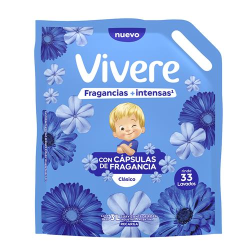 7791290796591 SUAVIZANTE VIVERE DP 3L CLASICO + INTENSO