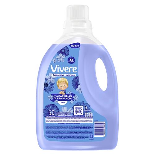 7791290796614 SUAVIZANTE VIVERE 3L BOTELLA CLASICO INTENSO