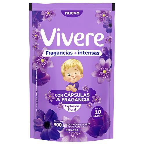7791290796638 SUAVIZANTE VIVERE DP 900 ML INTENSO FLORAL