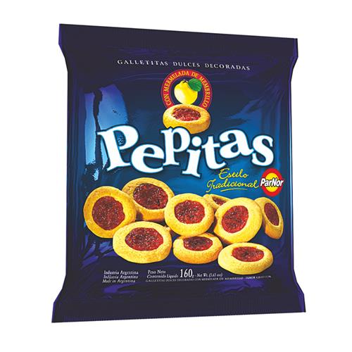 7791324156995 GALLETITAS PITUSAS 160G PEPITAS
