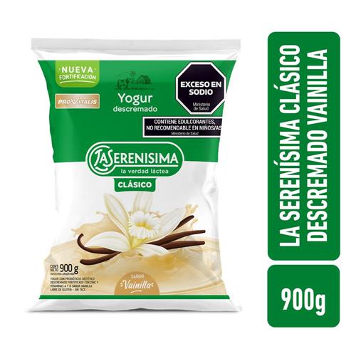 YOGUR LA SERENISIMA 900G DESCREMADO VAINILLA