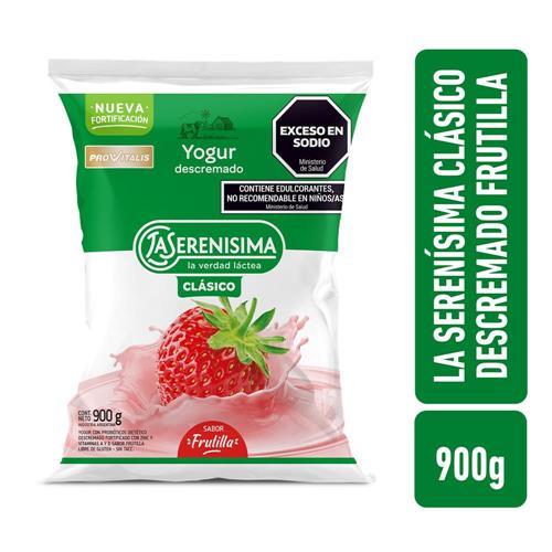 7791337008380 YOGUR LA SERENISIMA 900G DESCREMADO FRUTILLA