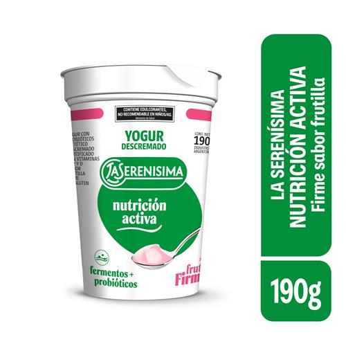 7791337010338 YOGUR LA SERENISIMA 190G FIRME DESC.FRUTILLA