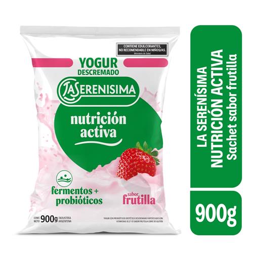 7791337010475 YOGUR LA SERENISIMA 900G DESCREMADO FRUTILLA