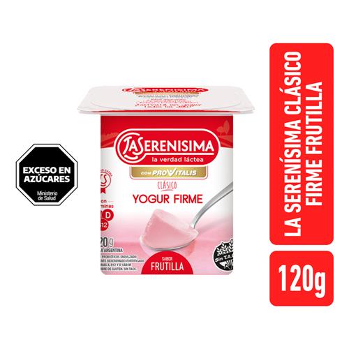 7791337605923 YOGUR LA SERENISIMA 120G FIRME FRUTILLA