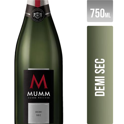 7791560074077 CHAMPAGNE MUMM 750 CUVEE DEMI SEC