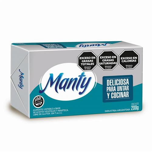 7791620187860 MARGARINA MANTY 200G PAN.