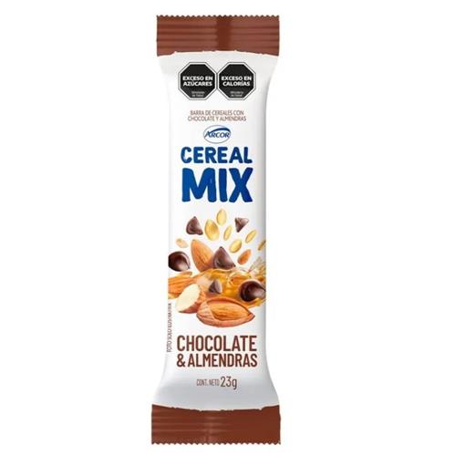 BARRA CEREAL MIX CHOCOLATE ALMENDRAS