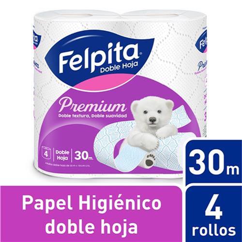 7791828900049 PAPEL HIGIENICO FELPITA 4R D/H 30M PREMIUM