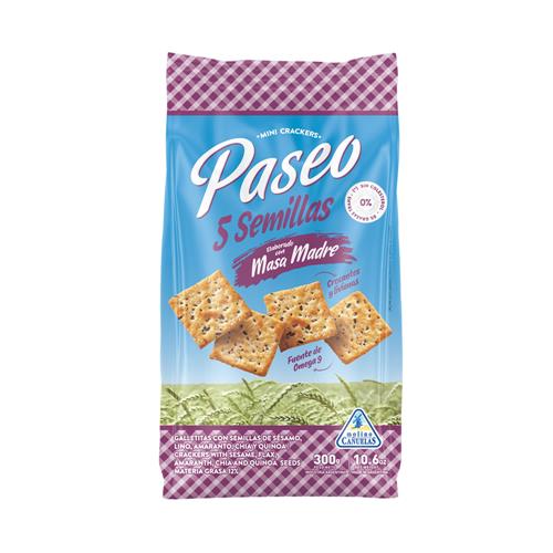 GALLETITAS PASEO 300G 5 SEMILLAS
