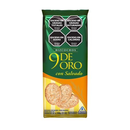BIZCOCHOS 9 DE ORO 200G SALVADO