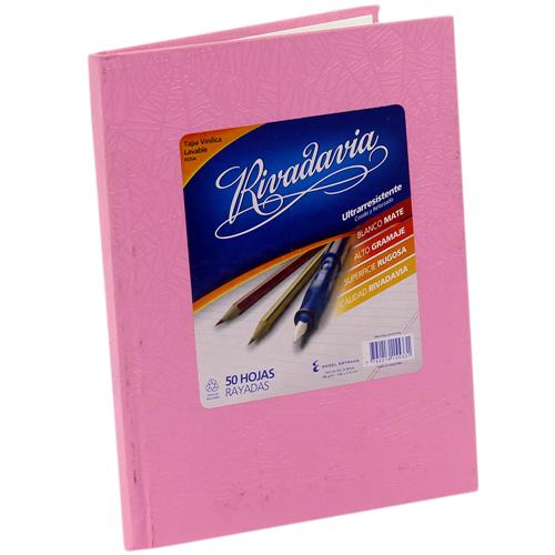 7792216155331 CUADERNO RIVADAVIA 50H ROSA