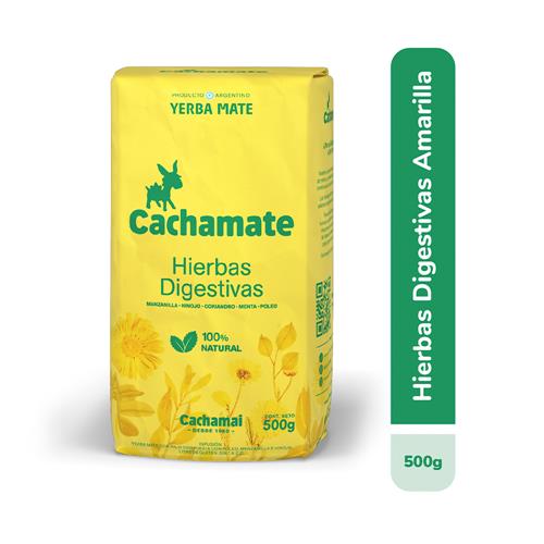 7792280005686 YERBA CACHAMATE 500G H.DIGESTIVA AMARILLA