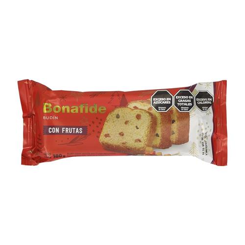 7792360097877 BUDIN BONAFIDE 180G CON FRUTAS