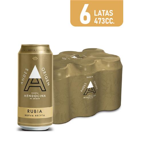 7792798001712 CERVEZA ANDES RUBIA 473CC 6U .