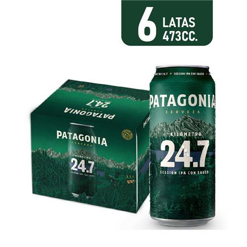 CERVEZA PATAGONIA 473CC 6U 24.7
