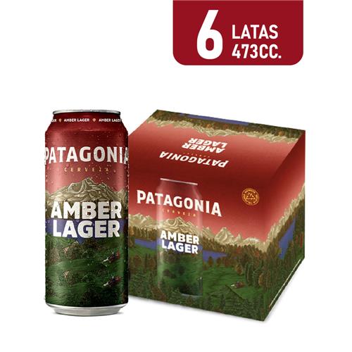 CERVEZA PATAGONIA 473 6U AMBER