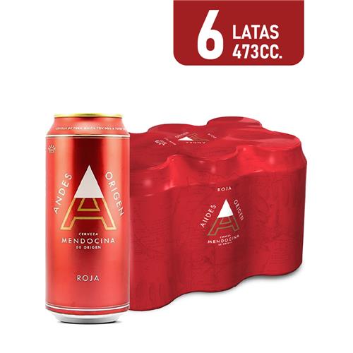 CERVEZA ANDES ROJA 473 6U